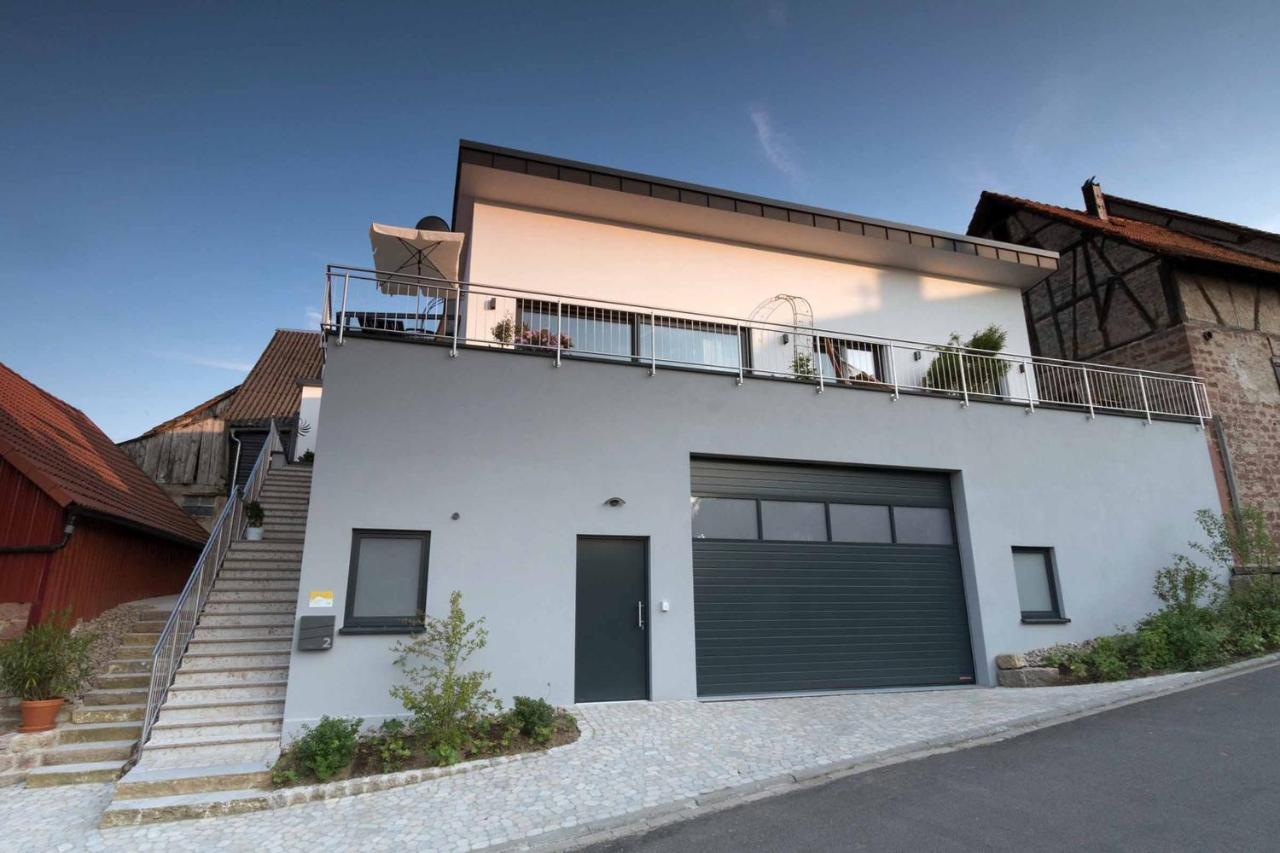 شقة Penthouse Tauberblick تاوبربيشوفسهايم المظهر الخارجي الصورة